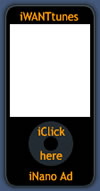 iWANTtunes iNano Ads Colour choices