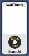 iWANTtunes iNano Ads Colour choices
